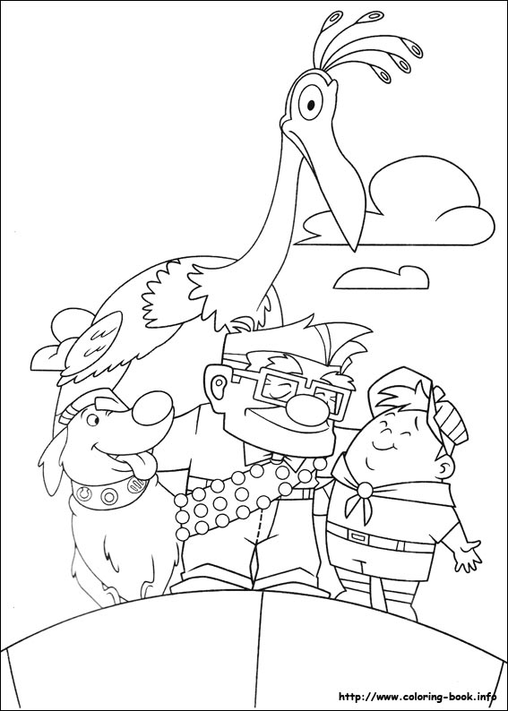 Up coloring picture