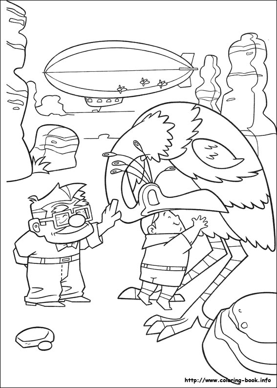 Up coloring picture