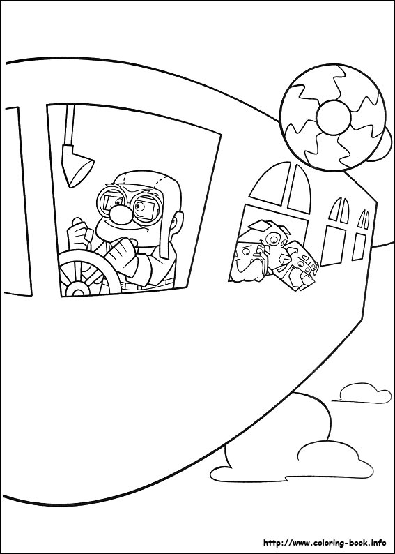 Up coloring picture