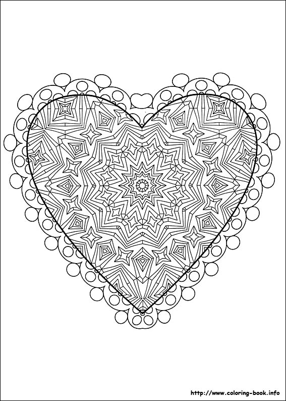 Valentine's Day coloring picture