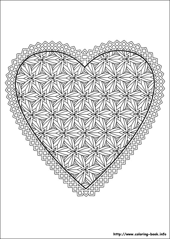 Valentine's Day coloring picture