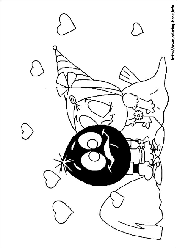 Valentine's Day coloring picture