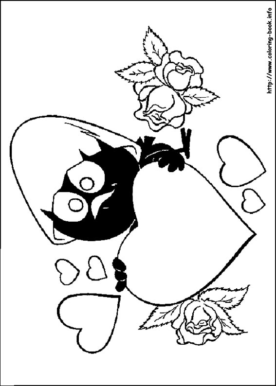 Valentine's Day coloring picture