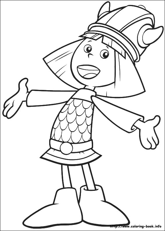 Vicky the Viking coloring picture