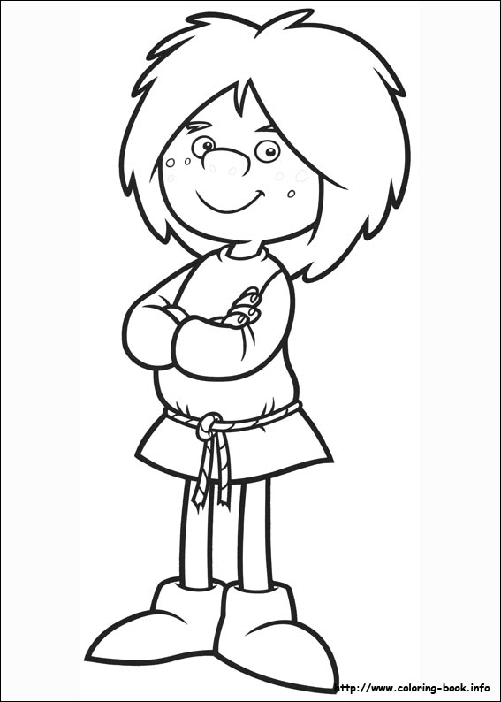 Vicky the Viking coloring picture