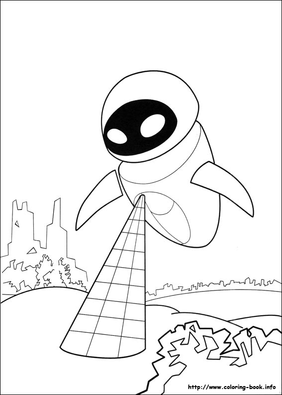 Wall-E coloring picture