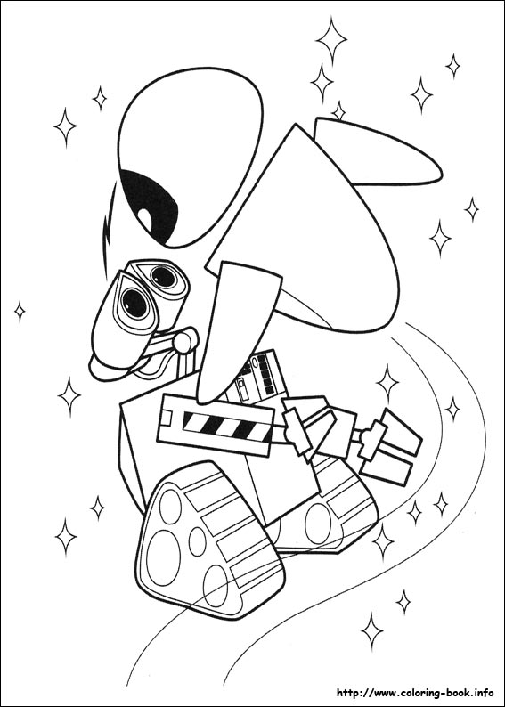 Wall-E coloring picture