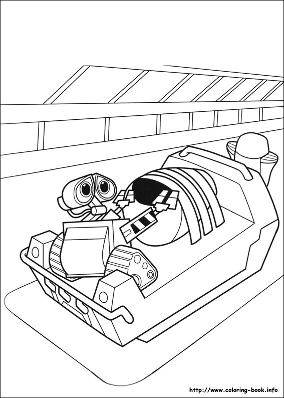 Wall-E coloring picture