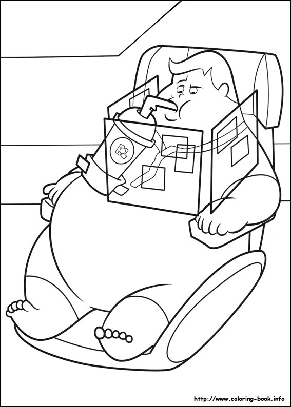 Wall-E coloring picture