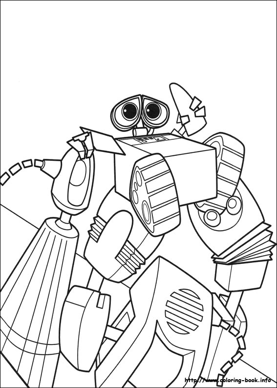 Wall-E coloring picture