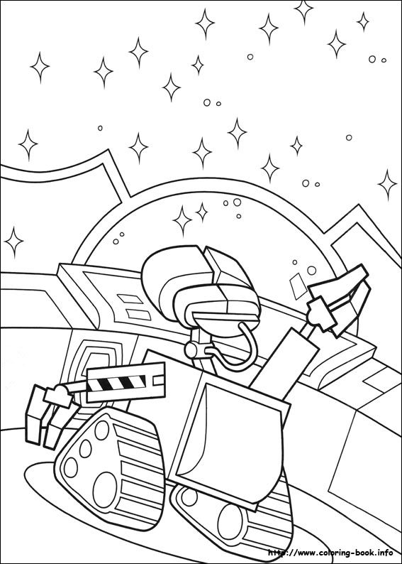 Wall-E coloring picture