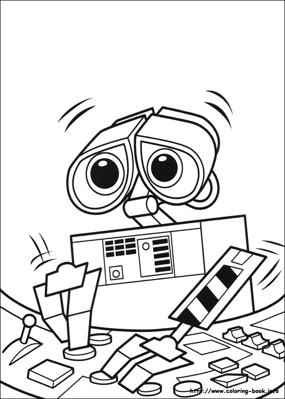 Wall-E coloring picture