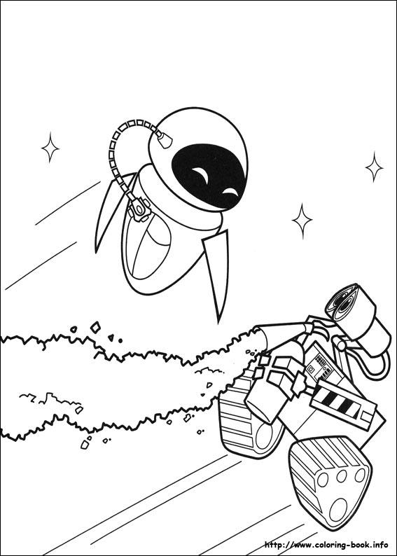 Wall-E coloring picture