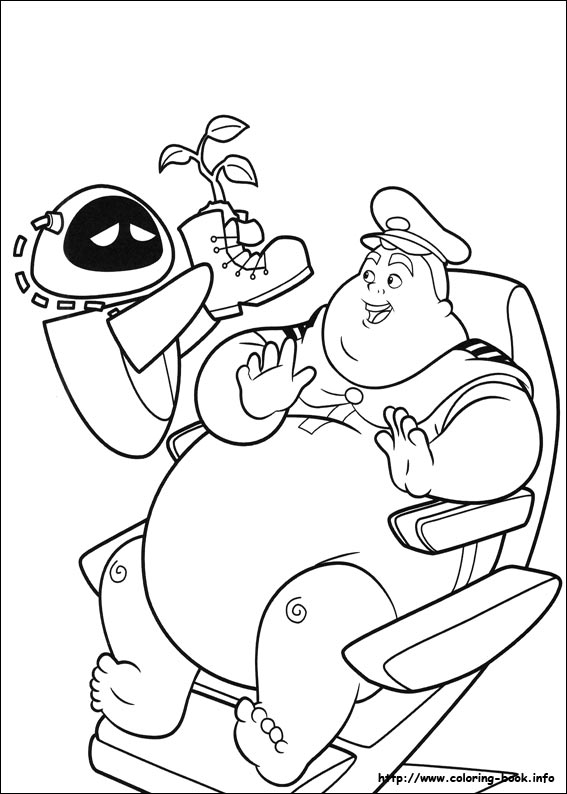 Wall-E coloring picture