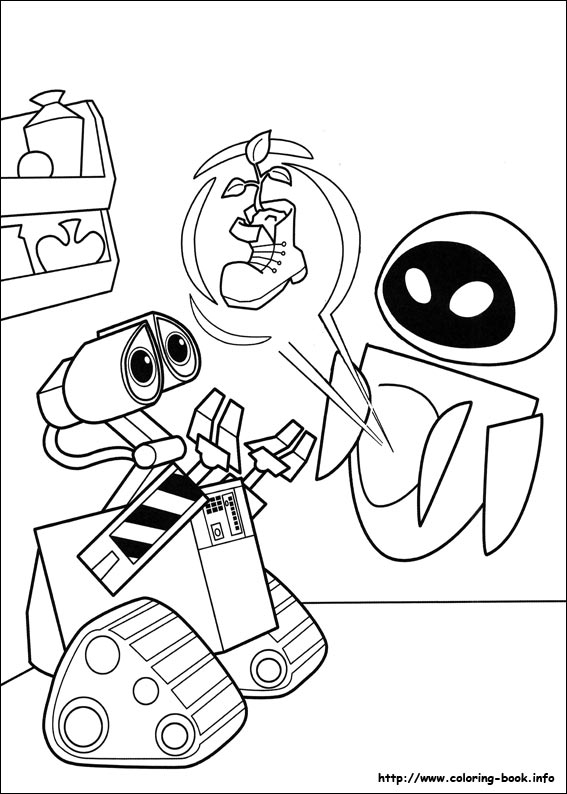 Wall-E coloring picture