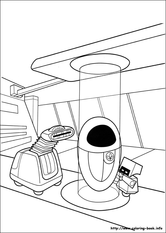 Wall-E coloring picture