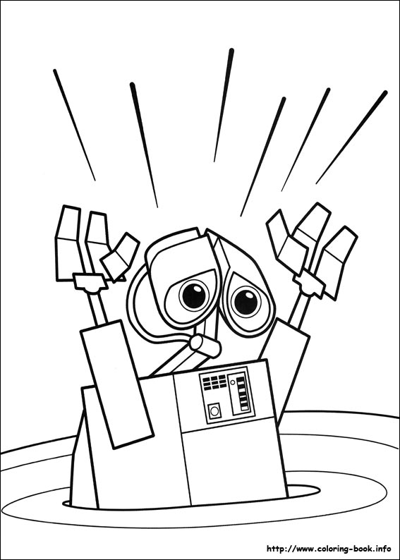 Wall-E coloring picture