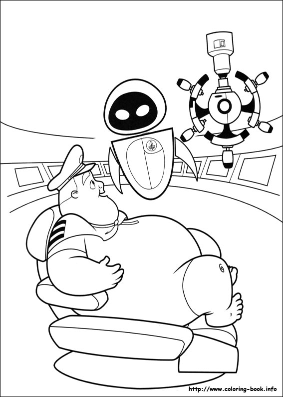 Wall-E coloring picture