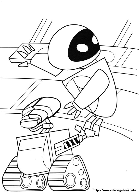 Wall-E coloring picture