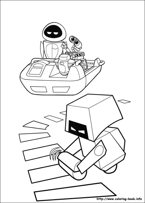 Wall-E coloring picture