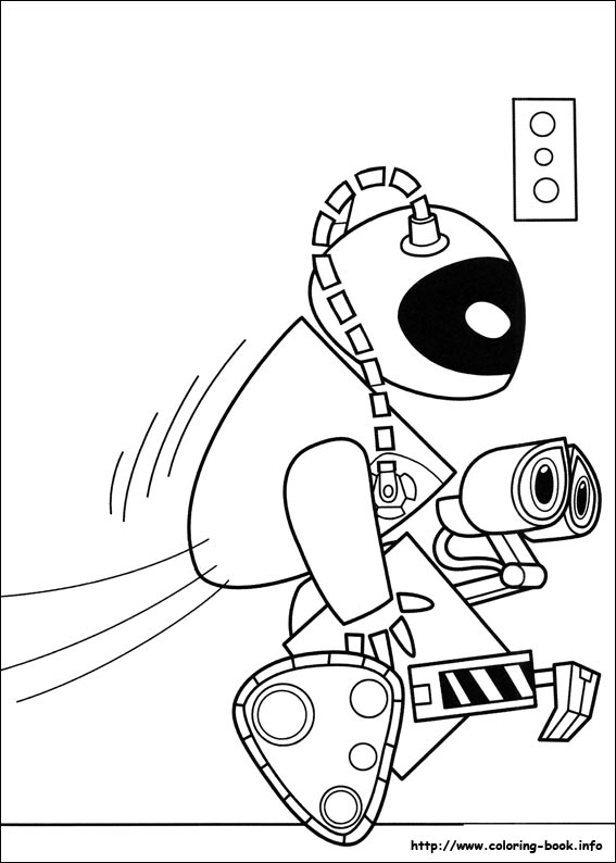 Wall-E coloring picture