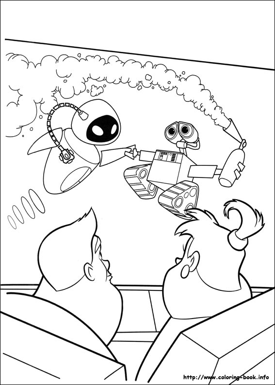 Wall-E coloring picture