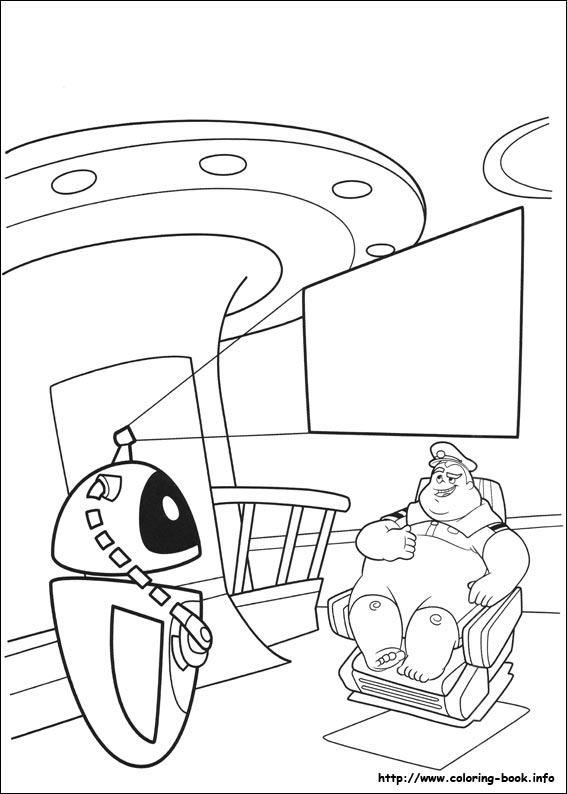 Wall-E coloring picture