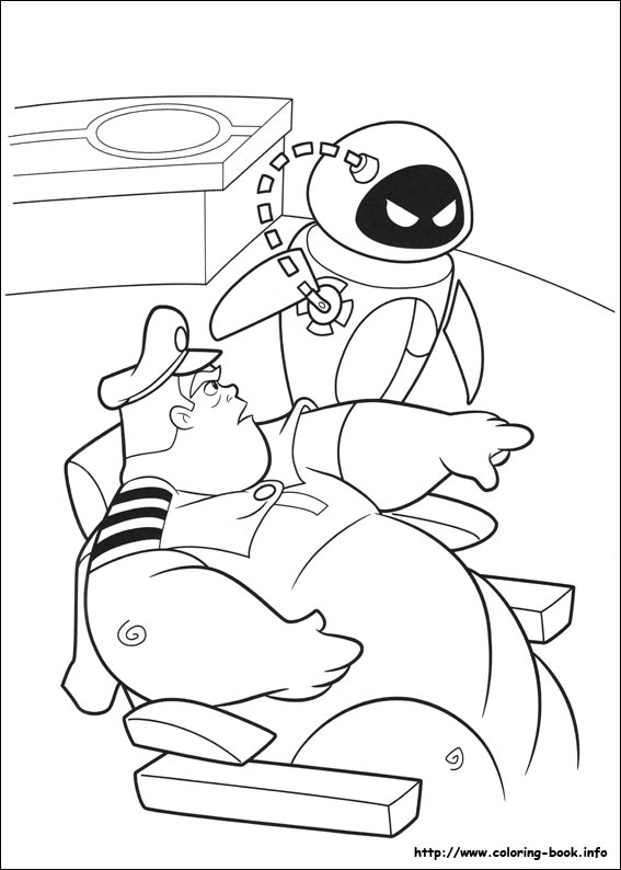 Wall-E coloring picture