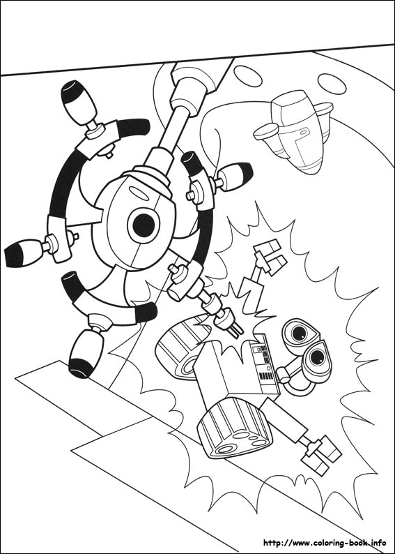 Wall-E coloring picture