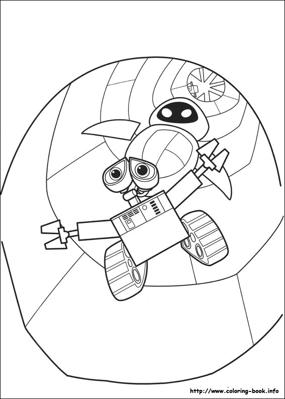 Wall-E coloring picture