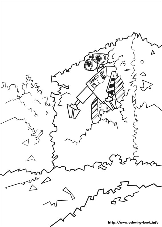 Wall-E coloring picture