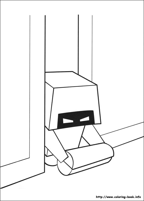 Wall-E coloring picture