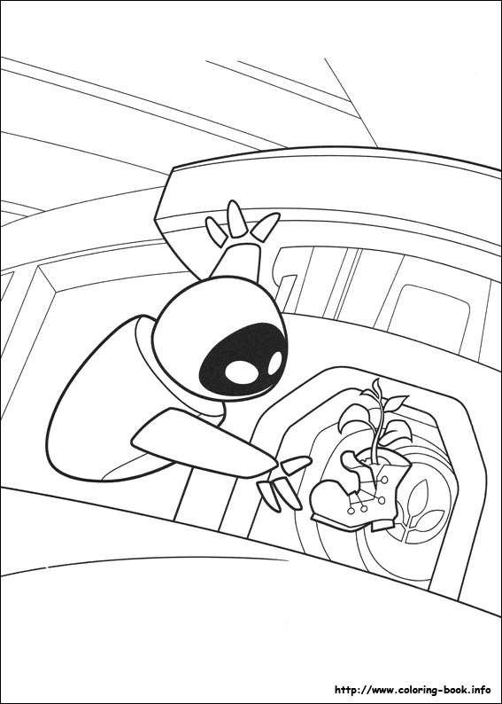 Wall-E coloring picture