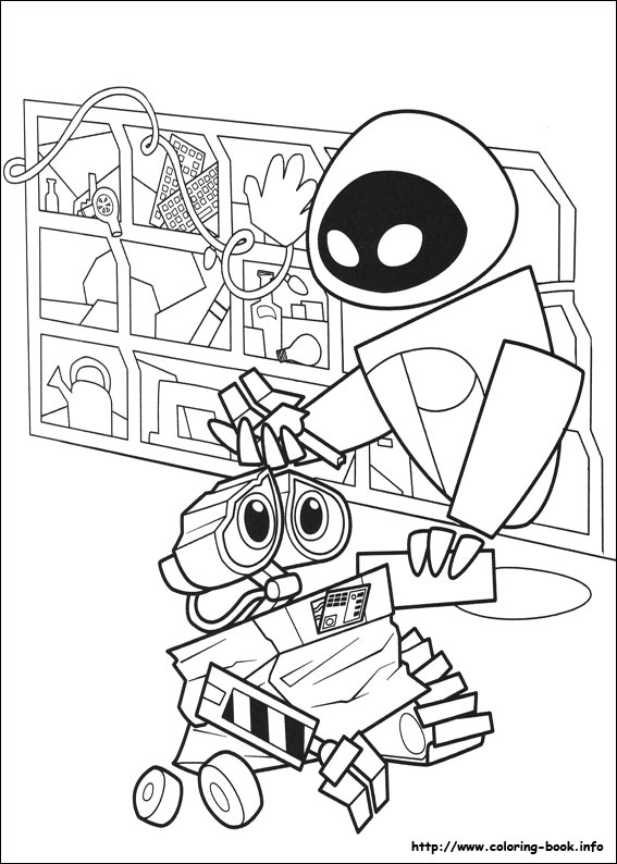 Wall-E coloring picture