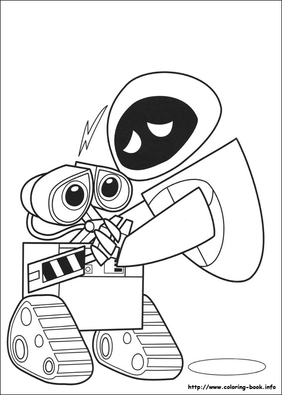 Wall-E coloring picture