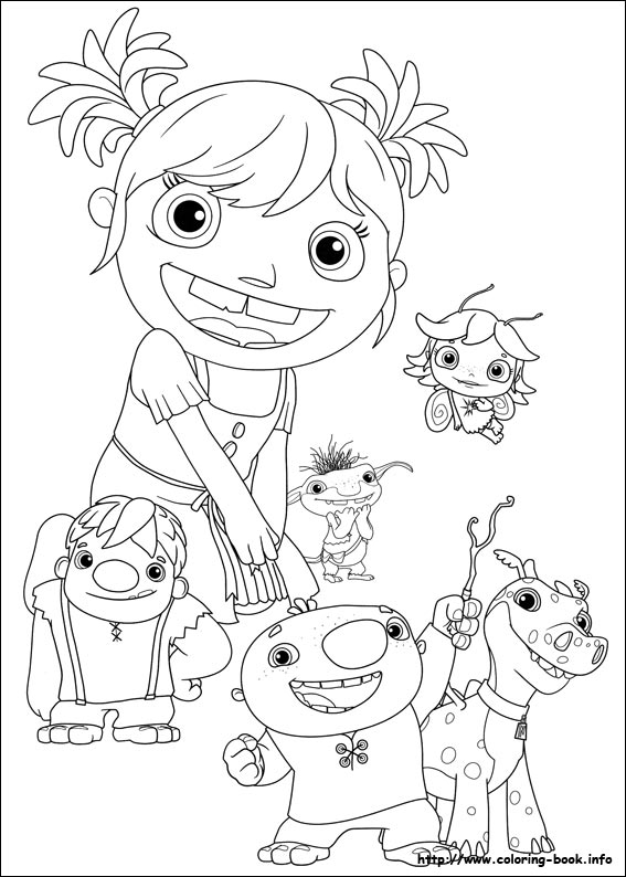 Wallykazam coloring picture