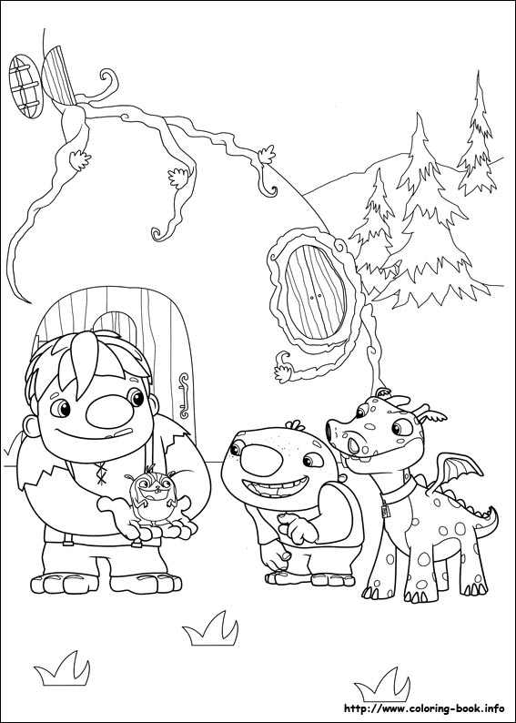 Wallykazam coloring picture