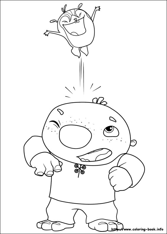 Wallykazam coloring picture