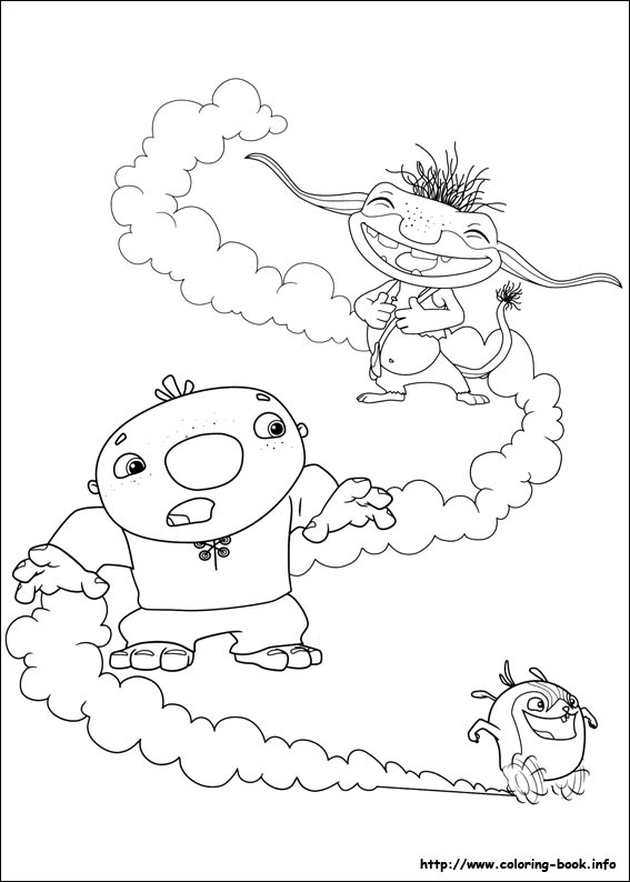 Wallykazam coloring picture