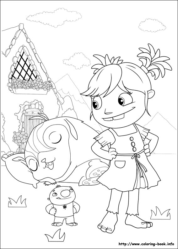 Wallykazam coloring picture