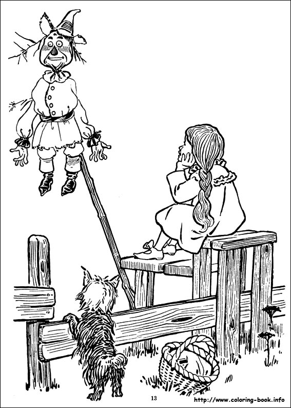 The Wizard of Oz coloring picture