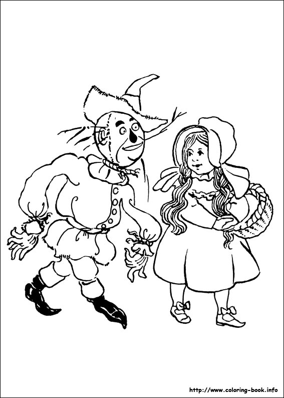 The Wizard of Oz coloring picture