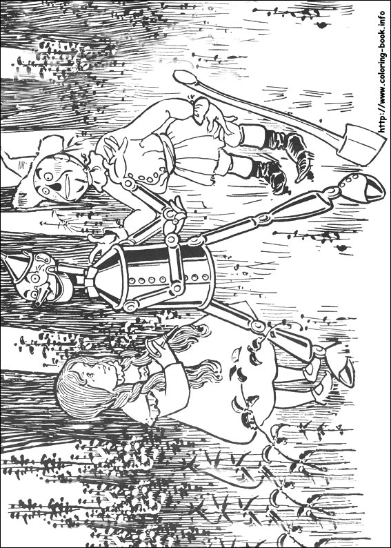 The Wizard of Oz coloring picture