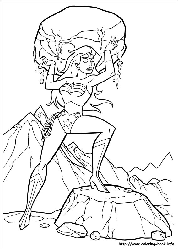 Wonder Woman coloring picture