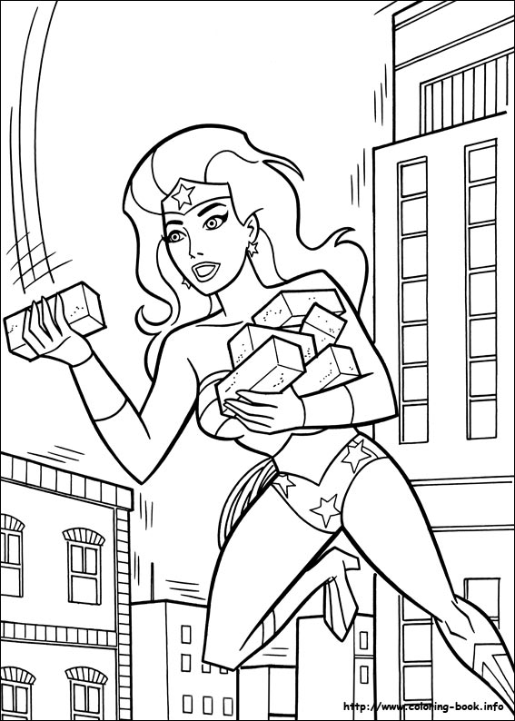 Wonder Woman coloring picture