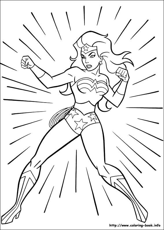 Wonder Woman coloring picture