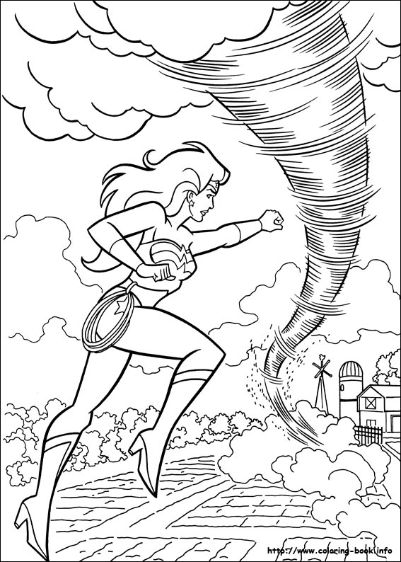 Wonder Woman coloring picture