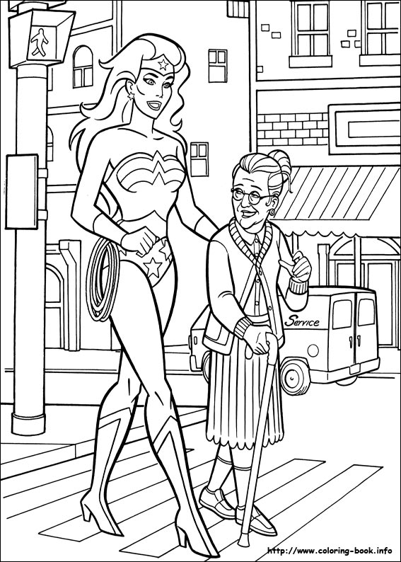 Wonder Woman coloring picture