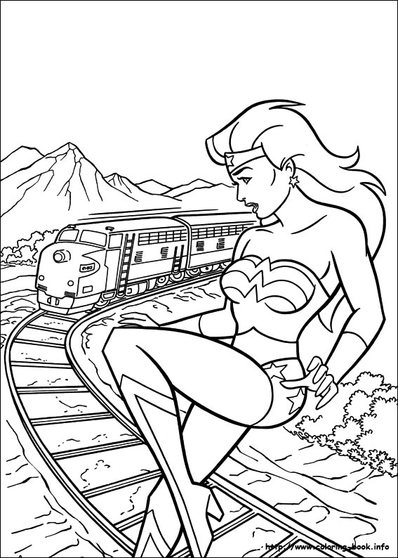 Wonder Woman coloring picture