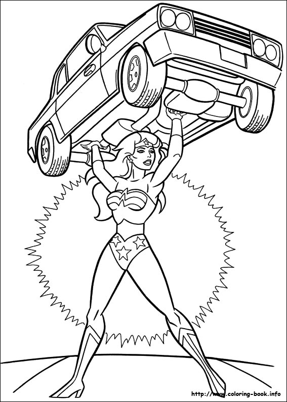 Wonder Woman coloring picture